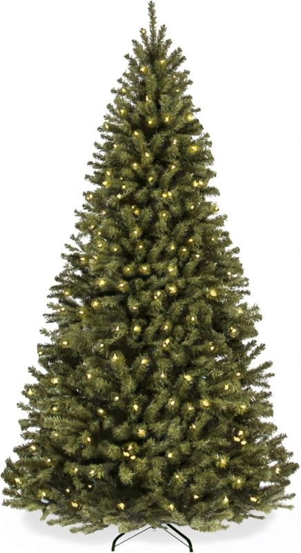 Best Choice Products 9ft Artificial Christmas Tree with LED Twinkling Lights, Pre-Lit Spruce Realistic Holiday Xmas Décor, 900 Lights, 2,028 Tips