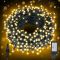 66FT 200 LED Connectable Christmas Tree Lights, End-to-End Plug 8 Modes Indoor Lights with Timer, Outdoor Indoor Fairy Lights Christmas Tree, Patio, Garden, Party, Wedding, Holiday (Warm White)