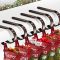 Christmas Stocking Holders for Mantle Set of 6, Non-Slip Adjustable Stocking Holders, Stocking Hanger for Christmas Party Decorations(Bronze)