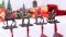 MCEAST Set of 4 Christmas Stocking Holders, Metal Christmas Hanging Hooks