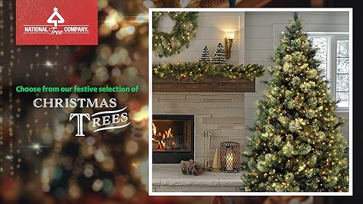 National Tree Company 6ft Pre-Lit North Valley Spruce Christmas Tree