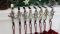 Christmas Stocking Holder for Mantle Set of 6, Reusable Christmas Stocking Hooks, No-Damage Xmas Hanger for Fireplace mantle Grip Stand Christmas Decoration Ornaments Hanging Bronze Shelf Floor